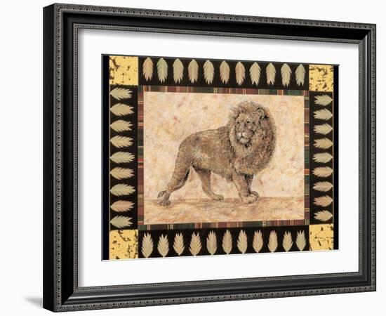 Lion-Pamela Gladding-Framed Art Print