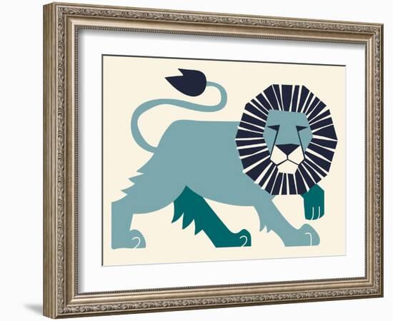 Lion-null-Framed Giclee Print