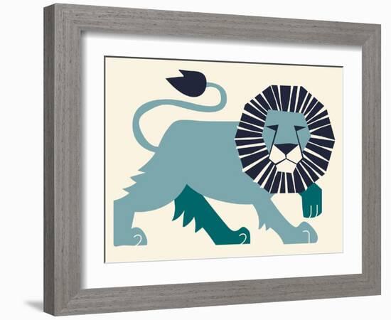 Lion-null-Framed Giclee Print