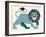 Lion-null-Framed Giclee Print