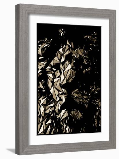 Lion-Cristian Mielu-Framed Art Print