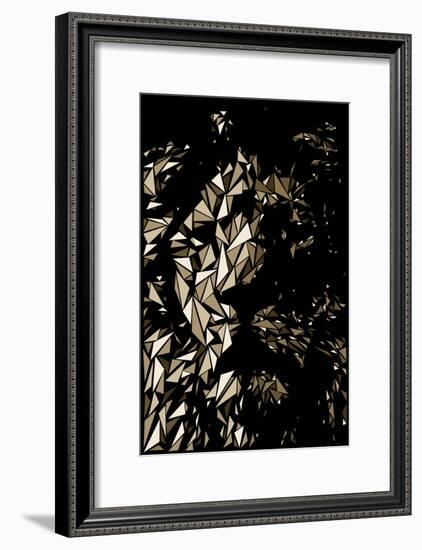Lion-Cristian Mielu-Framed Art Print