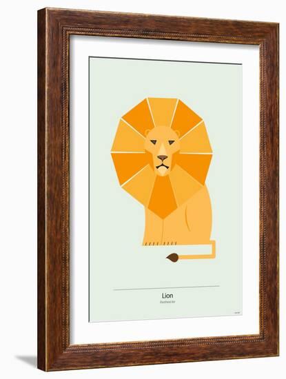 Lion-Tomas Design-Framed Art Print