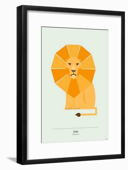 Lion-Tomas Design-Framed Art Print