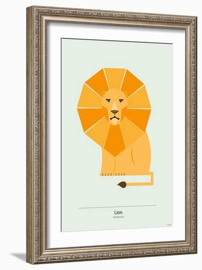 Lion-Tomas Design-Framed Premium Giclee Print