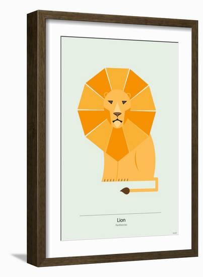 Lion-Tomas Design-Framed Premium Giclee Print