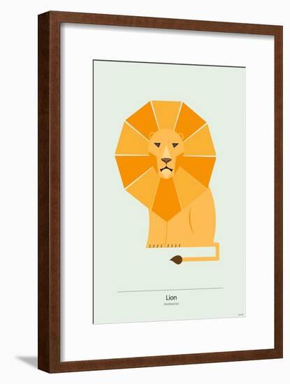 Lion-Tomas Design-Framed Premium Giclee Print