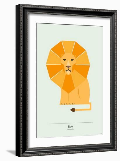 Lion-Tomas Design-Framed Premium Giclee Print