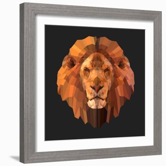 Lion-Lora Kroll-Framed Art Print