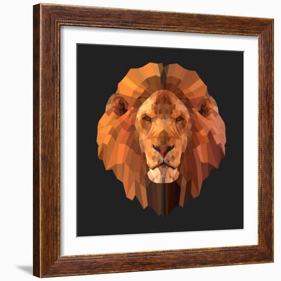 Lion-Lora Kroll-Framed Art Print