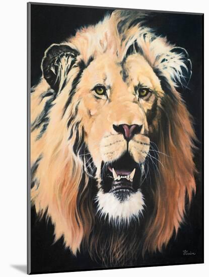 Lion-Vivien Rhyan-Mounted Art Print