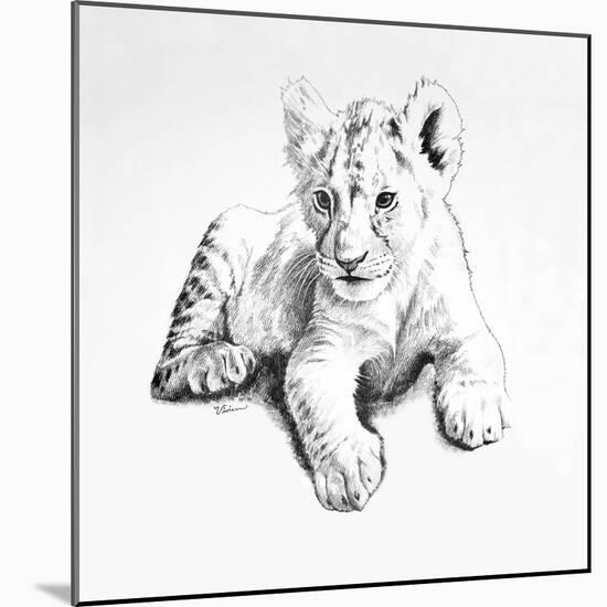 Lion-Vivien Rhyan-Mounted Art Print