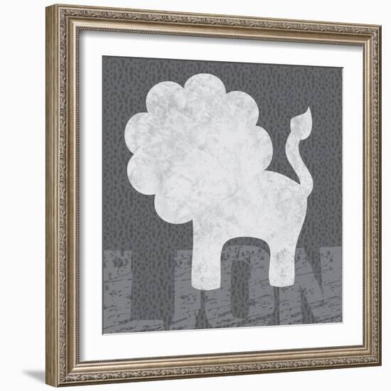 Lion-Lauren Gibbons-Framed Art Print