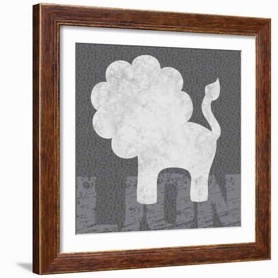 Lion-Lauren Gibbons-Framed Art Print