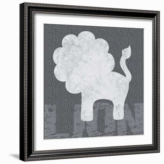 Lion-Lauren Gibbons-Framed Art Print