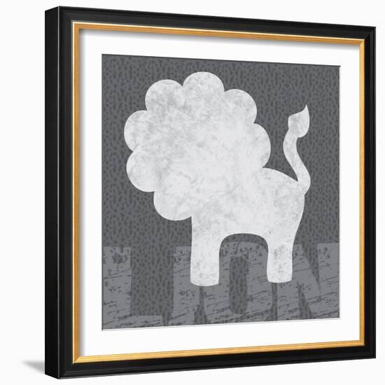 Lion-Lauren Gibbons-Framed Art Print