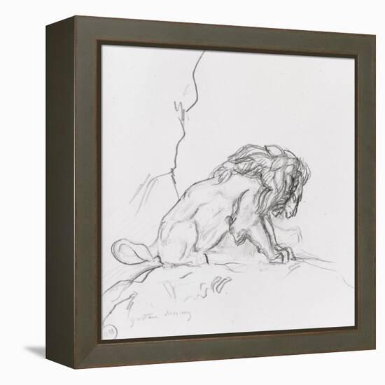 Lion-Gustave Moreau-Framed Premier Image Canvas