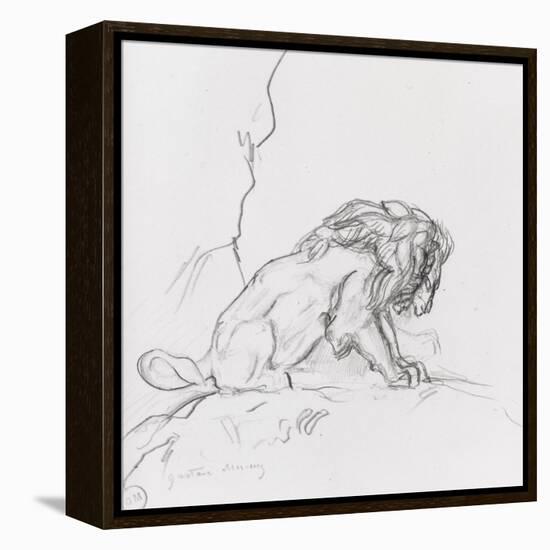 Lion-Gustave Moreau-Framed Premier Image Canvas