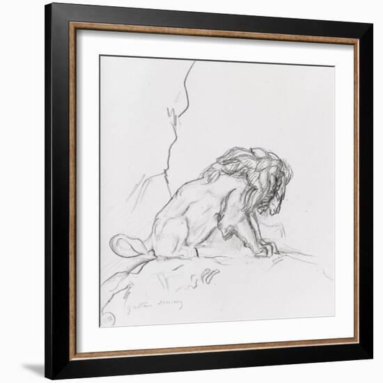 Lion-Gustave Moreau-Framed Giclee Print