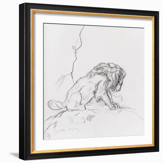 Lion-Gustave Moreau-Framed Giclee Print