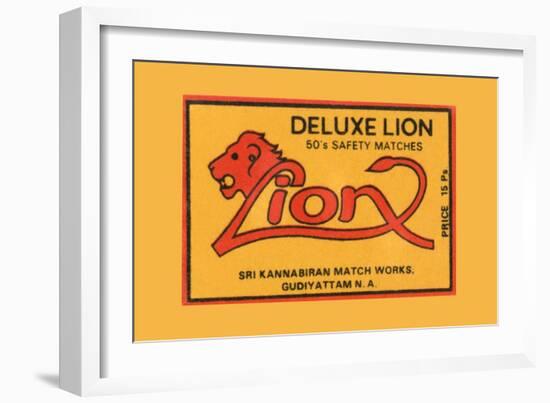 Lion-null-Framed Art Print