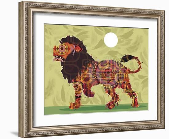 Lion-Teofilo Olivieri-Framed Giclee Print