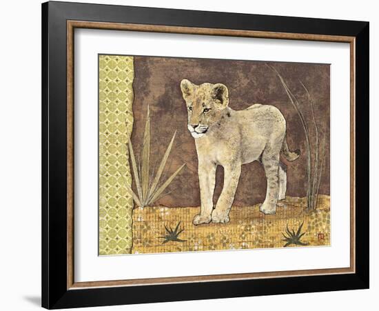 Lionceau-Gwenaëlle Trolez-Framed Art Print