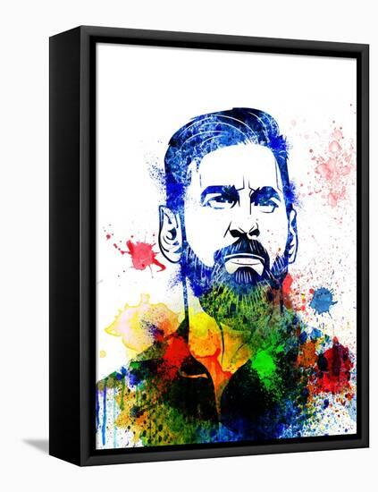 Lionel Messi-Jack Hunter-Framed Stretched Canvas