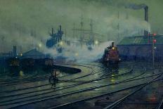 Cardiff Docks, 1896-Lionel Walden-Premier Image Canvas