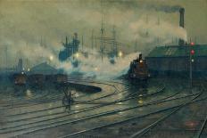 Les docks de Cardiff-Lionel Walden-Framed Premier Image Canvas