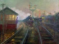 The Docks at Cardiff-Lionel Walden-Giclee Print