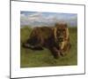 Lioness Posing-Rosa Bonheur-Mounted Premium Giclee Print