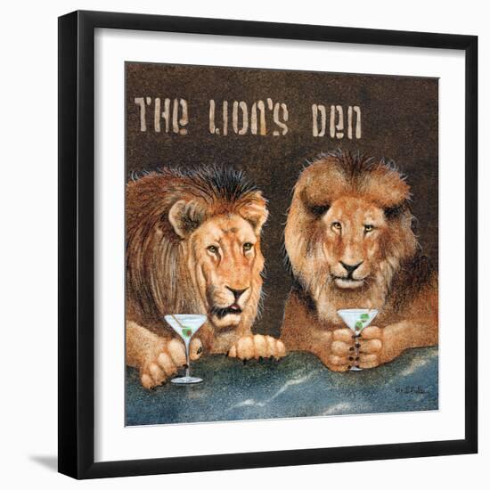 Lions Den-Will Bullas-Framed Giclee Print