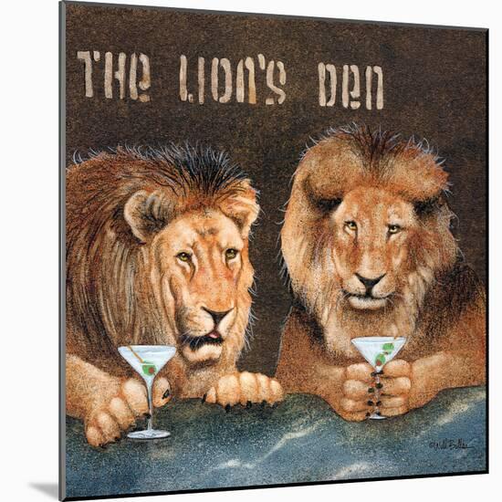 Lions Den-Will Bullas-Mounted Giclee Print