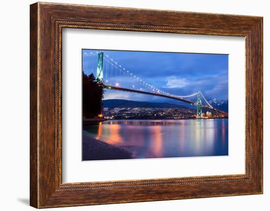 Lions Gate at Dusk-JamesWheeler-Framed Photographic Print