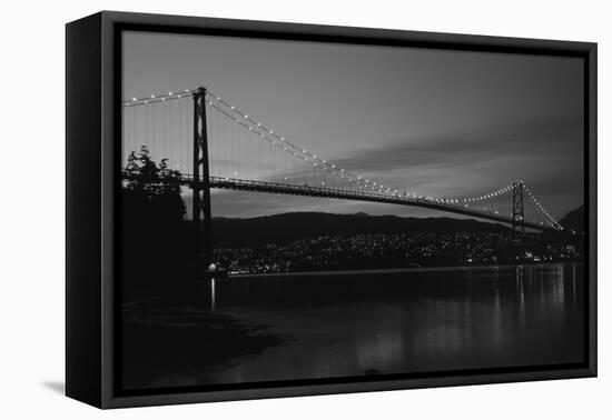 Lions Gate Bridge, Burrard Inlet, Vancouver, British Columbia-Paul Souders-Framed Premier Image Canvas
