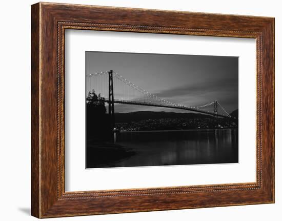 Lions Gate Bridge, Burrard Inlet, Vancouver, British Columbia-Paul Souders-Framed Photographic Print