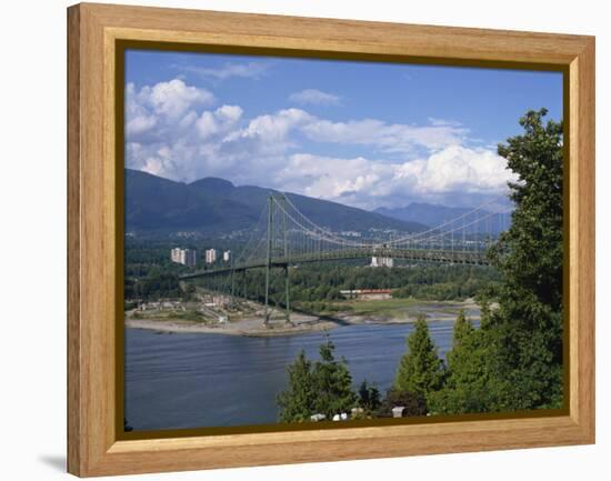 Lions Gate Bridge, Vancouver, British Columbia, Canada, North America-Harding Robert-Framed Premier Image Canvas