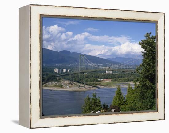 Lions Gate Bridge, Vancouver, British Columbia, Canada, North America-Harding Robert-Framed Premier Image Canvas