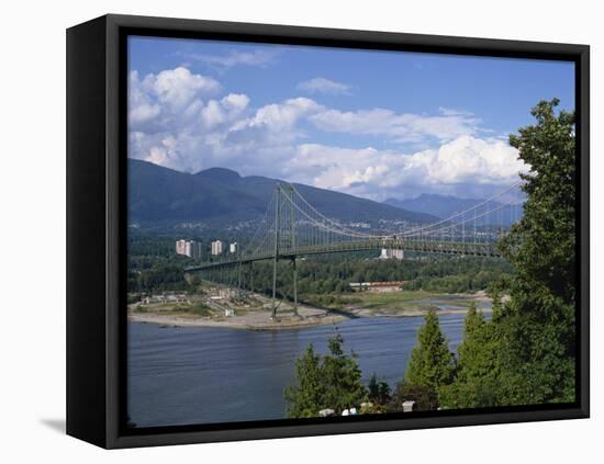 Lions Gate Bridge, Vancouver, British Columbia, Canada, North America-Harding Robert-Framed Premier Image Canvas