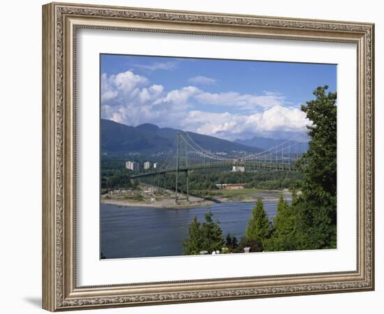 Lions Gate Bridge, Vancouver, British Columbia, Canada, North America-Harding Robert-Framed Photographic Print