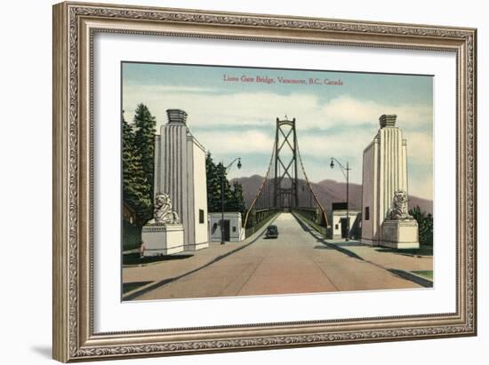 Lions Gate Bridge, Vancouver, British Columbia-null-Framed Art Print