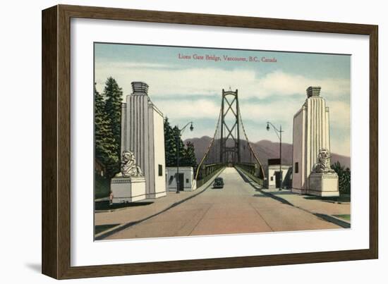 Lions Gate Bridge, Vancouver, British Columbia-null-Framed Art Print