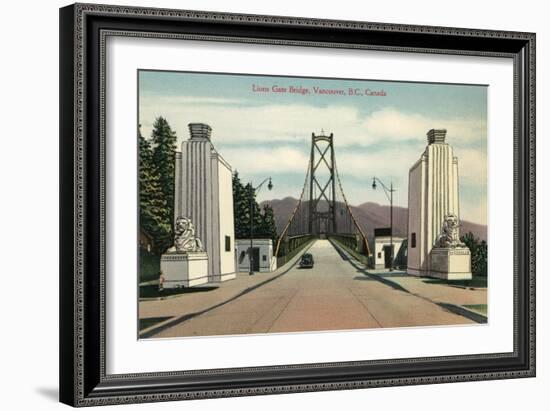 Lions Gate Bridge, Vancouver, British Columbia-null-Framed Art Print