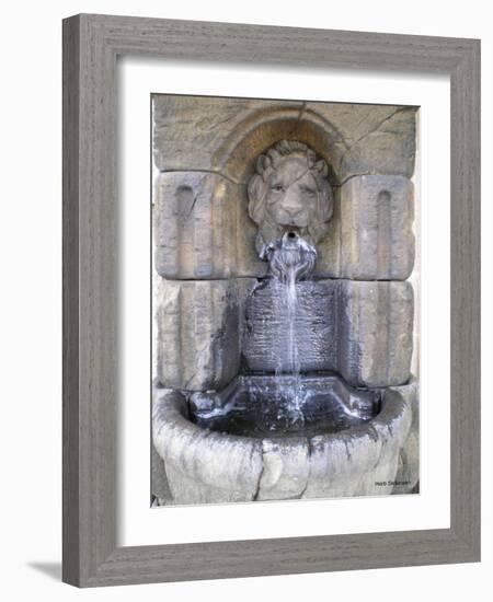 Lions Head Fountain-Herb Dickinson-Framed Photographic Print