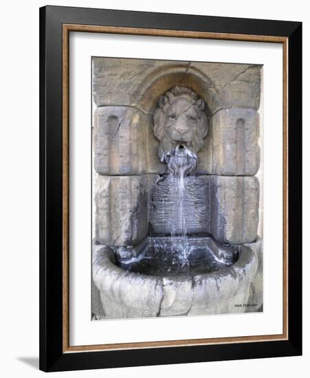 Lions Head Fountain-Herb Dickinson-Framed Photographic Print
