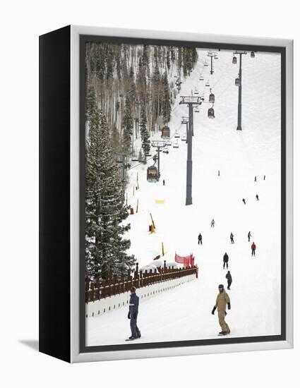 Lions Head Village Ski Run, Vail Ski Resort, Rocky Mountains, Colorado, USA-Richard Cummins-Framed Premier Image Canvas