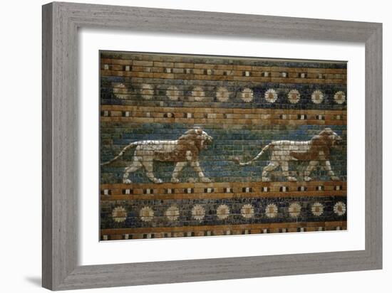 Lions, Ishtar Gate, Babylon-null-Framed Photographic Print