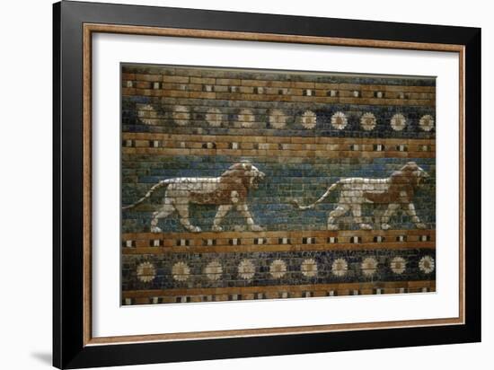 Lions, Ishtar Gate, Babylon-null-Framed Photographic Print