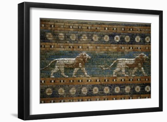 Lions, Ishtar Gate, Babylon-null-Framed Photographic Print